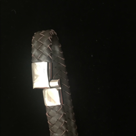 NWOT Leather Bracelet, Brown - Picture 3 of 4